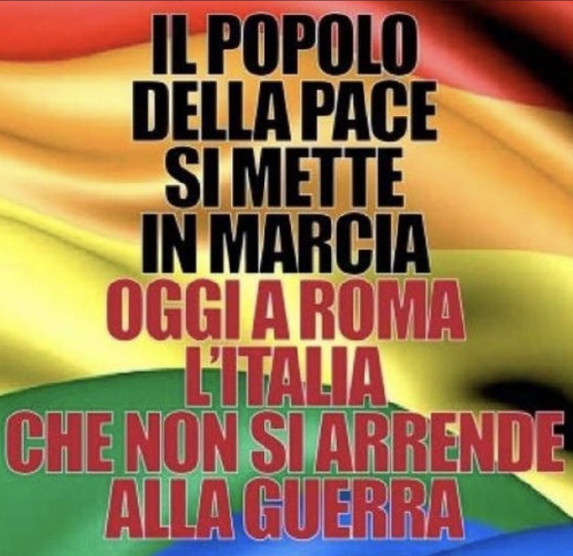 Tutti in marcia per manifestare contro la guerra..vogliamo la ☮️ pace..#SiPace..5Novembre