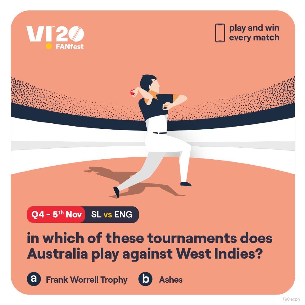 Your love for cricket could help you win big. Answer the #Vi20FANfest contest question and you could stand a chance to win an iPhone every match. #ContestAlert #SLvsENG