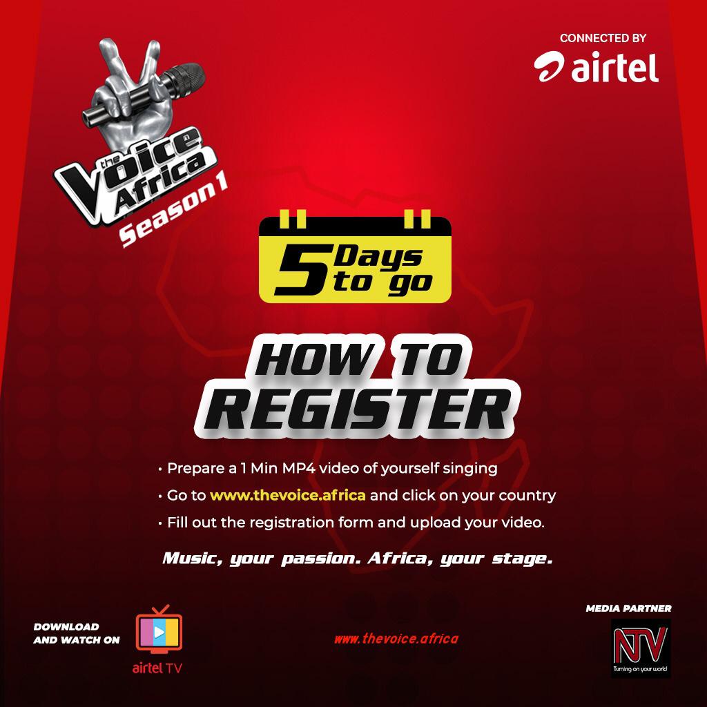 NTV UGANDA On Twitter Registration Deadline For TheVoiceAfrica Is ntv-uganda-on-twitter-registration-deadline-for-thevoiceafrica-is