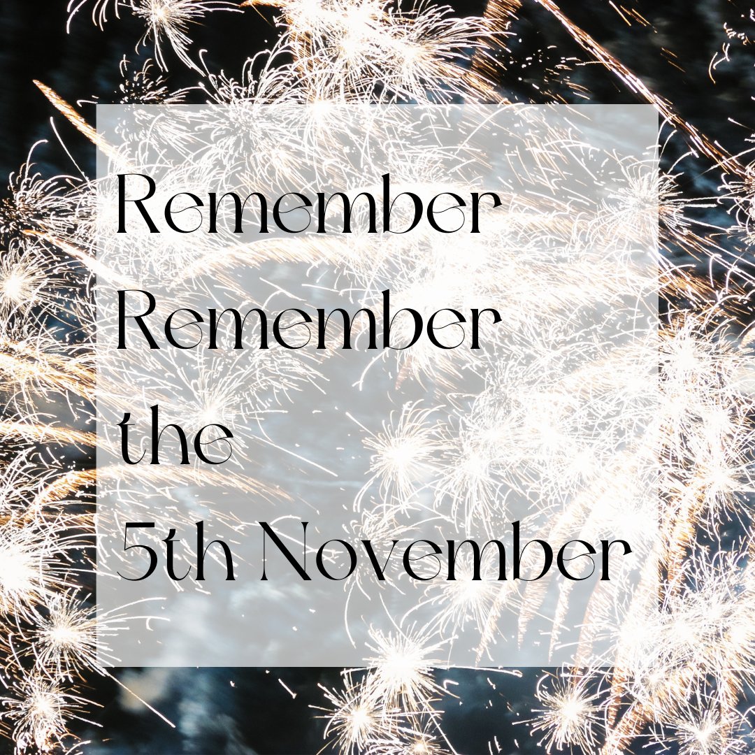 Remember, remember to stay safe this bonfire night 🎇