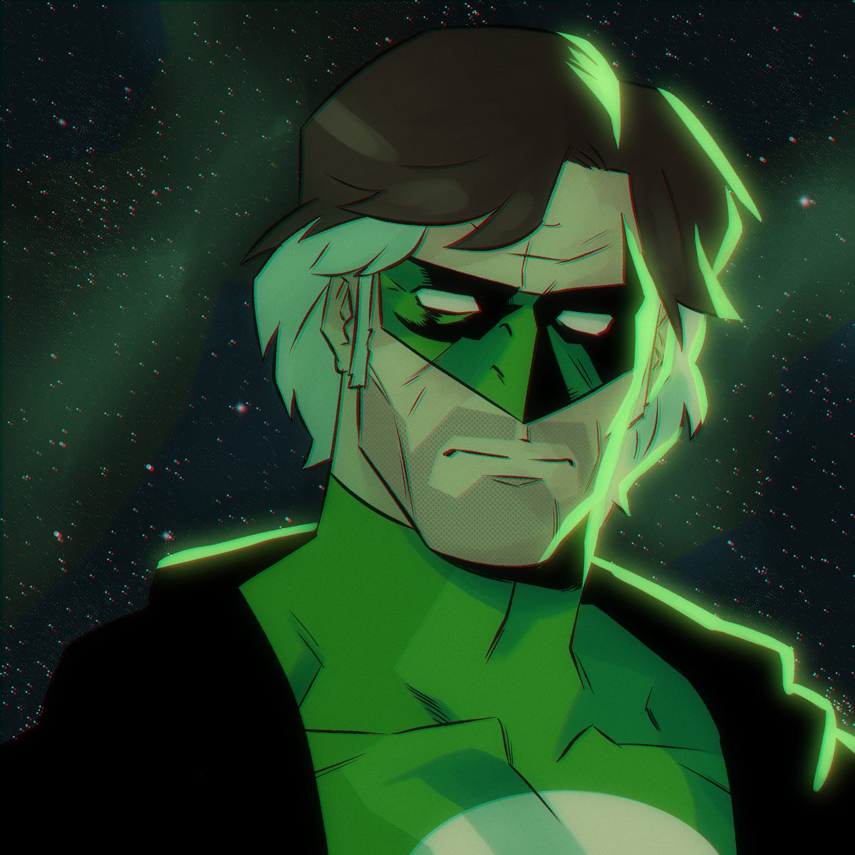 「Hal Jordan but depressed 」|Gabriel Larragánのイラスト