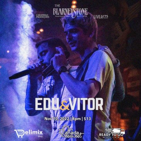 LiveActs presents the amazing Edu &amp; Vitor Live at the BlarneyStone on Thursday, November 10th at 8:00 PM. Tickets and Information available in the link below:

vtixonline.com/edu--vitor-liv…

#BlarneyStone #EduandVitor #LiveActs...