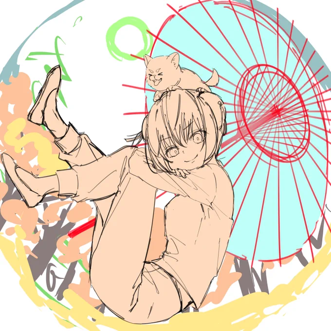 神楽ちゃんの誕生日終わっちゃったけど、描きます 