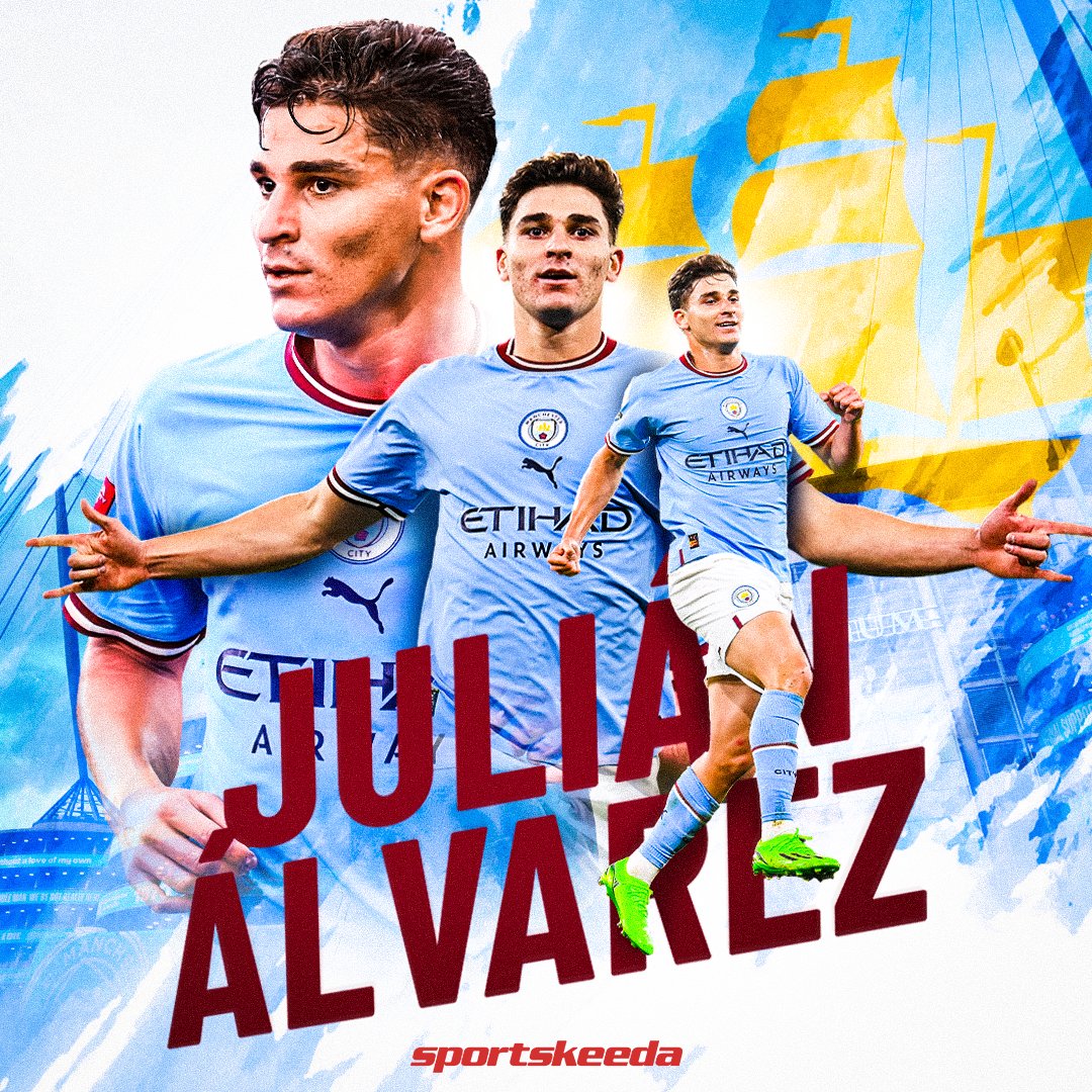 Sportskeeda Football on X: "Julian Alvarez opens the scoring for Manchester City! 🔵🇦🇷 #ManchesterCity #JulianAlvarez https://t.co/qrDl4leG6A" / X