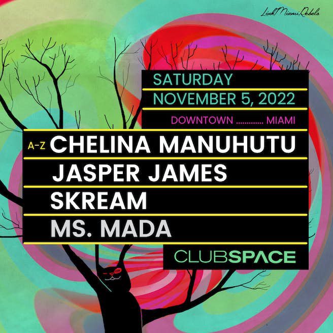 ArtemSpace_'s tweet image. Saturday: November 5th, 2022
👾👾👾—&amp;gt; 
“Pure class with a collection of top notch talent ready to take us on a danceathon that we will not forget.”

TICKETS 🎟:

link.dice.fm/dzRWkNt9Hub
~
#LinkMiamiRebels #ChelinaManuhutu #JasperJames #Skream #MsMada