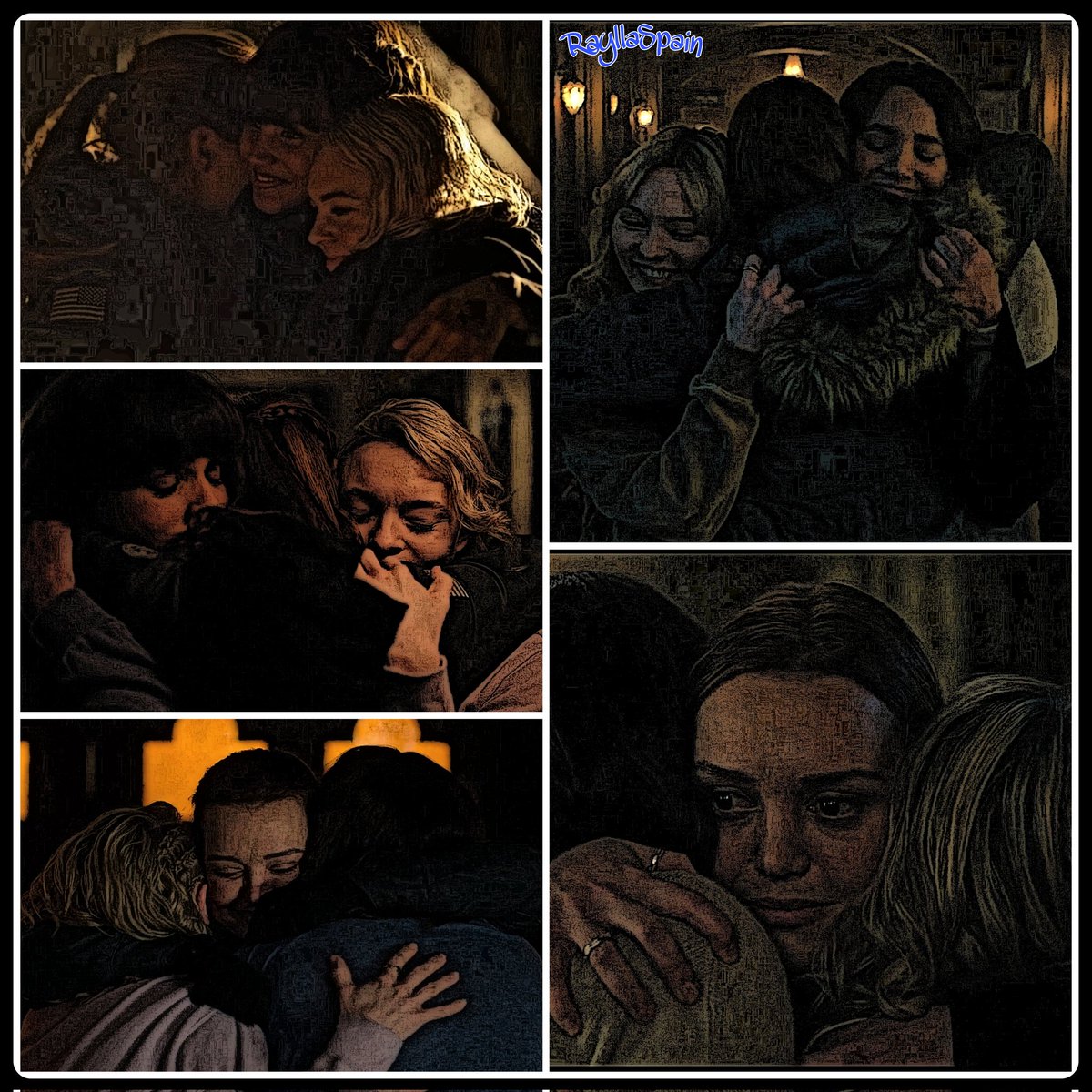 RayllaSpain's tweet photo. Nothing changes, it only gets better and our Unit knows it very well! What a close and beautiful friendship of sisters they have given us on our screens! 🥰 We love you so much 💖 #MotherlandFortSalem #SaveMotherlandFortSalem #BellweatherUnit #UnidadBellweather https://t.co/x5ll1VhEe4