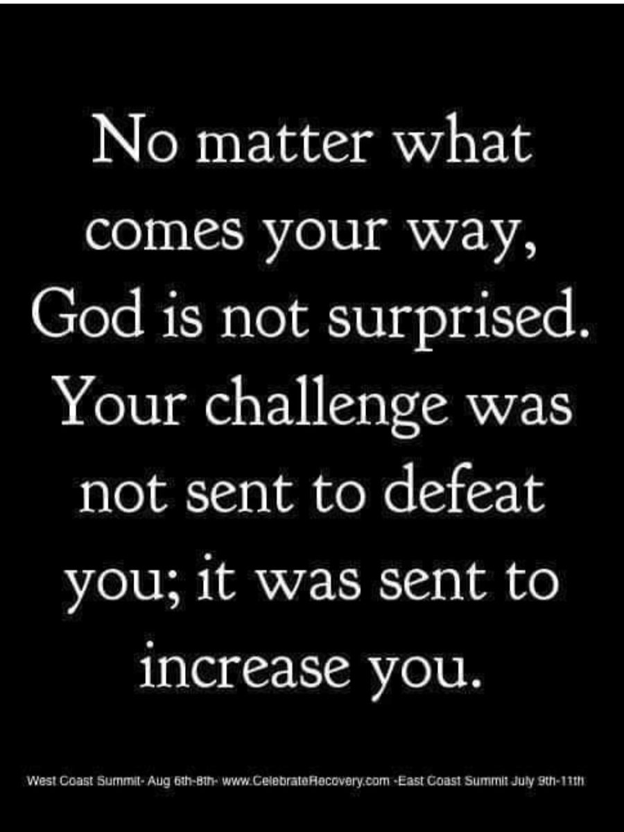 Thank You Lord for You are sovereign.   Everything we face whether hard or not is an opportunity to grow in You as we just rest, yes rest in Your provision.   With You all things are possible.   Thank Yoi Lord