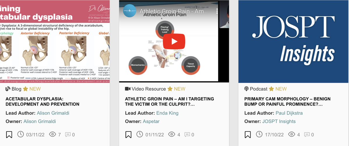 Performance Sport Hacks (@perfsporthacks) on Twitter photo HIP AND GROIN INJURIES | Fantastic New Resources!🙌👇
⭐️Acetabular Dysplasia <a href="/alisongrimaldi/">Dr Alison Grimaldi</a>
⭐️Athletic Groin Pain - Targeting the Victim or the Culprit? <a href="/enda_king/">Enda King PhD</a> <a href="/Aspetar/">Aspetar سبيتار</a>
⭐️CAM Morphology - Benign Bump or Painful Prominence? <a href="/DrPaulDijkstra/">Paul Dijkstra</a> <a href="/JOSPT/">JOSPT Community</a>
performancesporthacks.com/collection/spo… HIP AND GROIN INJURIES | Fantastic New Resources!🙌👇
⭐️Acetabular Dysplasia <a href="/alisongrimaldi/">Dr Alison Grimaldi</a>
⭐️Athletic Groin Pain - Targeting the Victim or the Culprit? <a href="/enda_king/">Enda King PhD</a> <a href="/Aspetar/">Aspetar سبيتار</a>
⭐️CAM Morphology - Benign Bump or Painful Prominence? <a href="/DrPaulDijkstra/">Paul Dijkstra</a> <a href="/JOSPT/">JOSPT Community</a>
performancesporthacks.com/collection/spo…