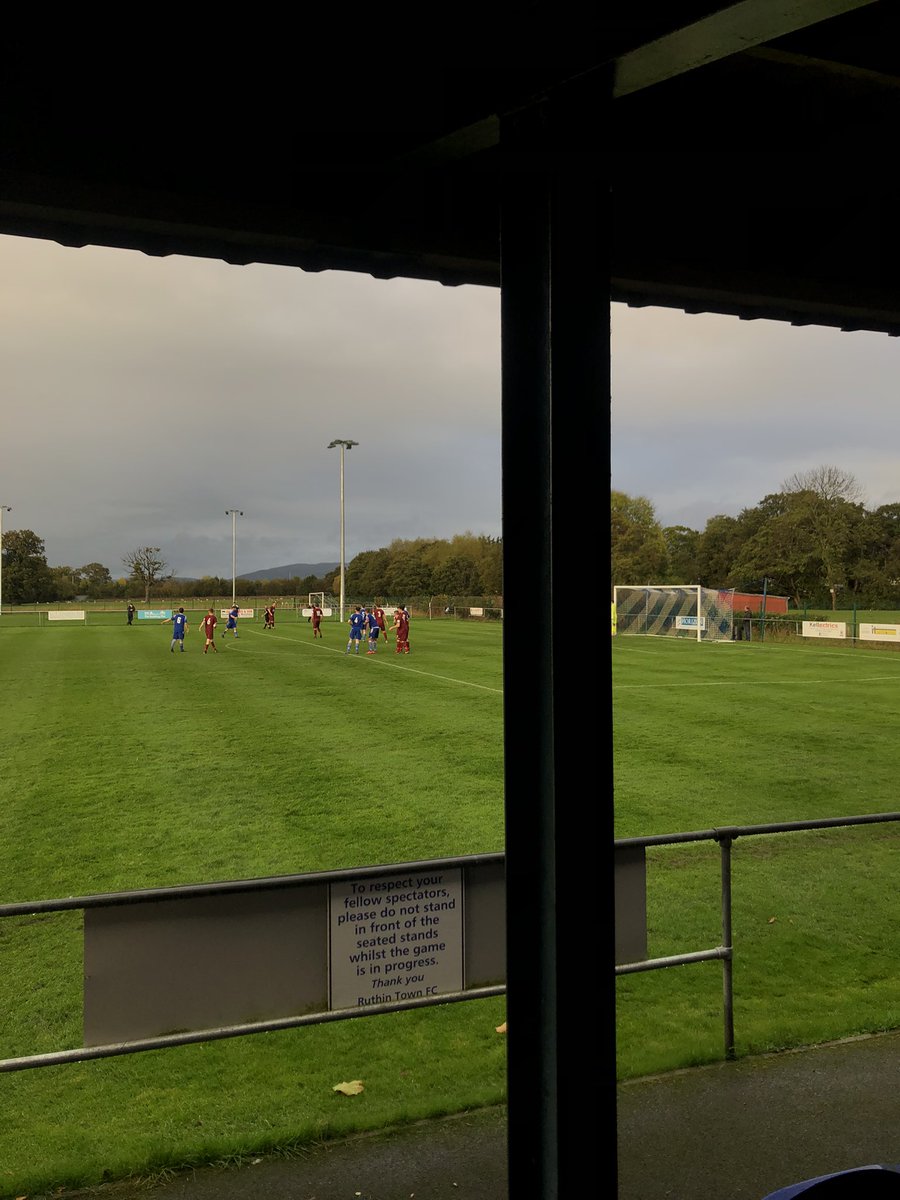 groundhopperdvd's tweet photo. After last weeks debacle at Colwyn Bay🤡 
We’re treated to this view at Ruthin this week! https://t.co/zw9YtkO3yO