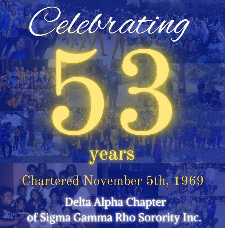 pvamupoodles's tweet image. On this day, 53 years ago 4 amazing women chartered The Oh So Divine Delta Alpha Chapter of Sigma Gamma Rho Sorority Inc. Happy Charter Day Delta Alpha! 💛💙🐩 

#sigmagammarho #Rhovember #DeltaAlpha #sgrhoupdates #53year #greater #leadingwithlove #ΔΑ