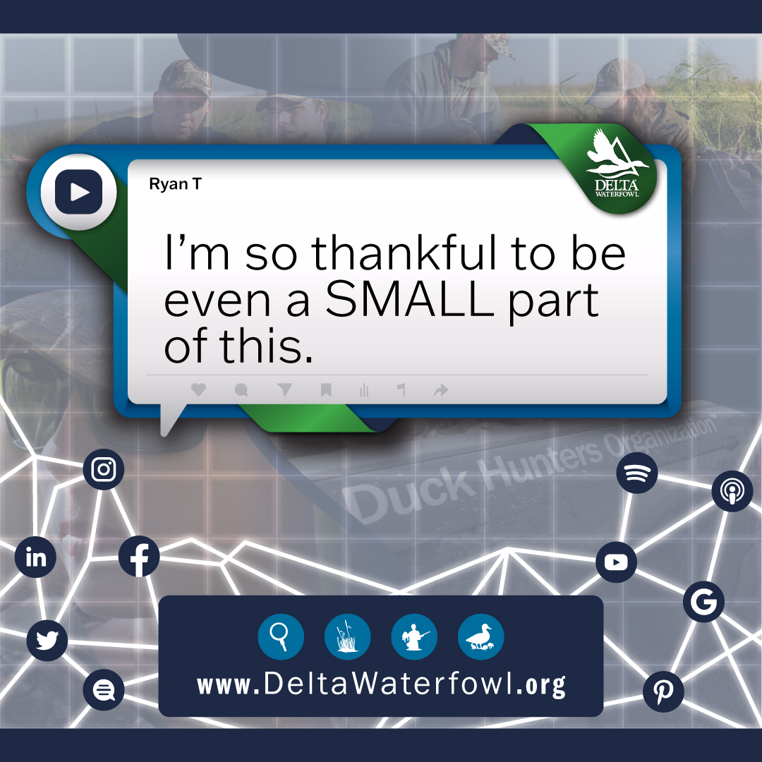 DeltaWaterfowl's tweet photo. Big or small, EVERY effort gets us closer to a #MillionDucks! #Donate, #Volunteer or #Mentor someone's #FirstHunt
https://t.co/he6ohAqzE3 https://t.co/UpjjM2i6tt