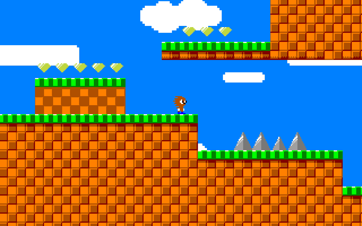 SpicyGyroGames's tweet image. How about a flashback #screenshotsaturday? This was "Panic" in its earliest form! A decade ago I was in a vintage computer collecting mode and wanted to do a mockup of "Sonic Clone on Commodore 64". Someone has since done a Sonic game for Commodore and it's very impressive!