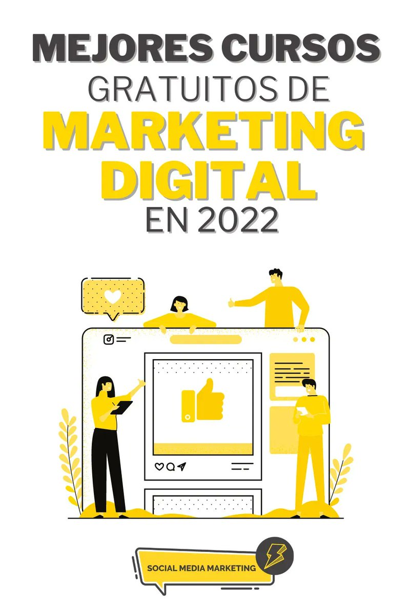cinacio06's tweet image. 🏅 Los Mejores #CursosGratuitos de Marketing Digital en 2022 👉 bit.ly/3DAx0rw  via @SocialMediaMTK 

#cursosdemarketingdigital #MarketingDigital