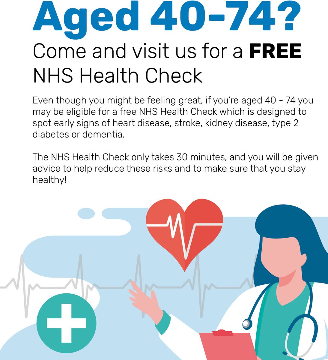 LancsLibraries's tweet photo. You can pop into these libraries between 10am and 3pm for a free NHS Health Check with @choose_health1
#Ingol Monday 7 November 
#Fleetwood Wednesday 9 November
#Accrington Thursday 10 November
#Leyland Friday 11 November
#NHSHealthCheck https://t.co/ZXx6ii0WTY