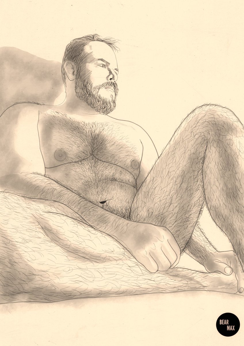 Bearmaxxx's tweet photo. Big! @bigbrunoss #bearart #beardraw #beargay #mandraw #nakeddrawing https://t.co/ez0j0TCoxp