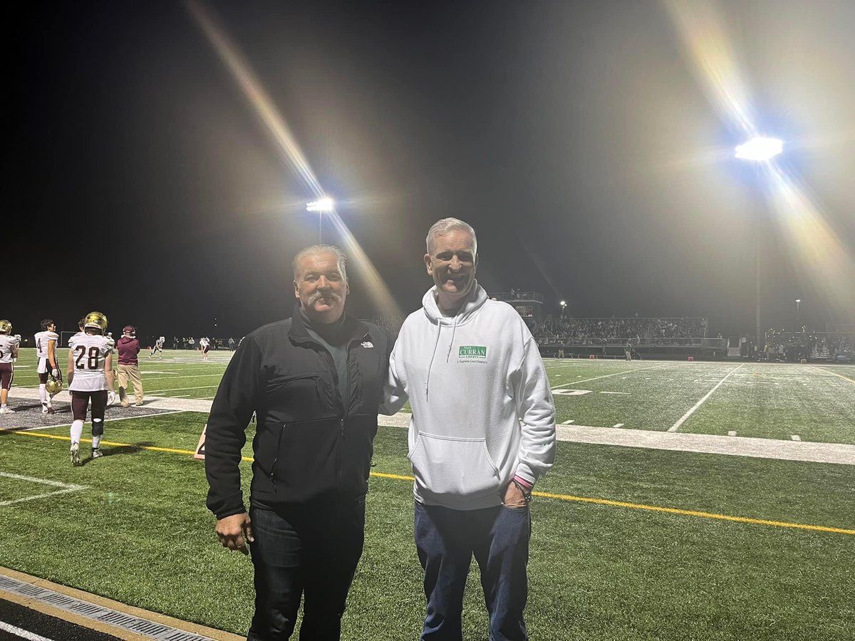 I spent the night in Grayslake with my brother Anthony. A little campaigning then a little football. Grayslake v St. Ignatius with John Boyle, Dominic Pavell and Anthony Curran.