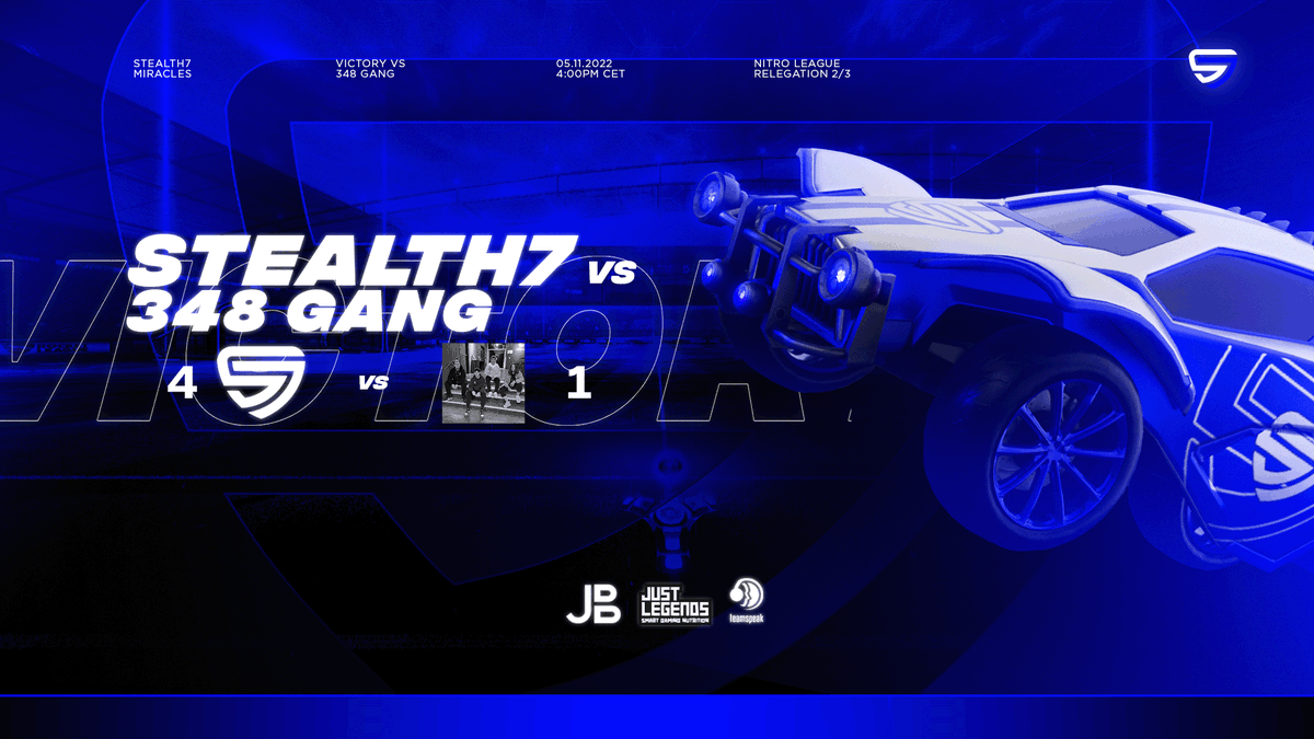 Stealth7eSports's tweet photo. #Victory

Stealth7 Miracles (4) vs (1) #348Gang

A great start for today let's get the next win too! 🫡

#S7348 #S7 #S7fam #RocketLeague https://t.co/7oGMsuJVo0