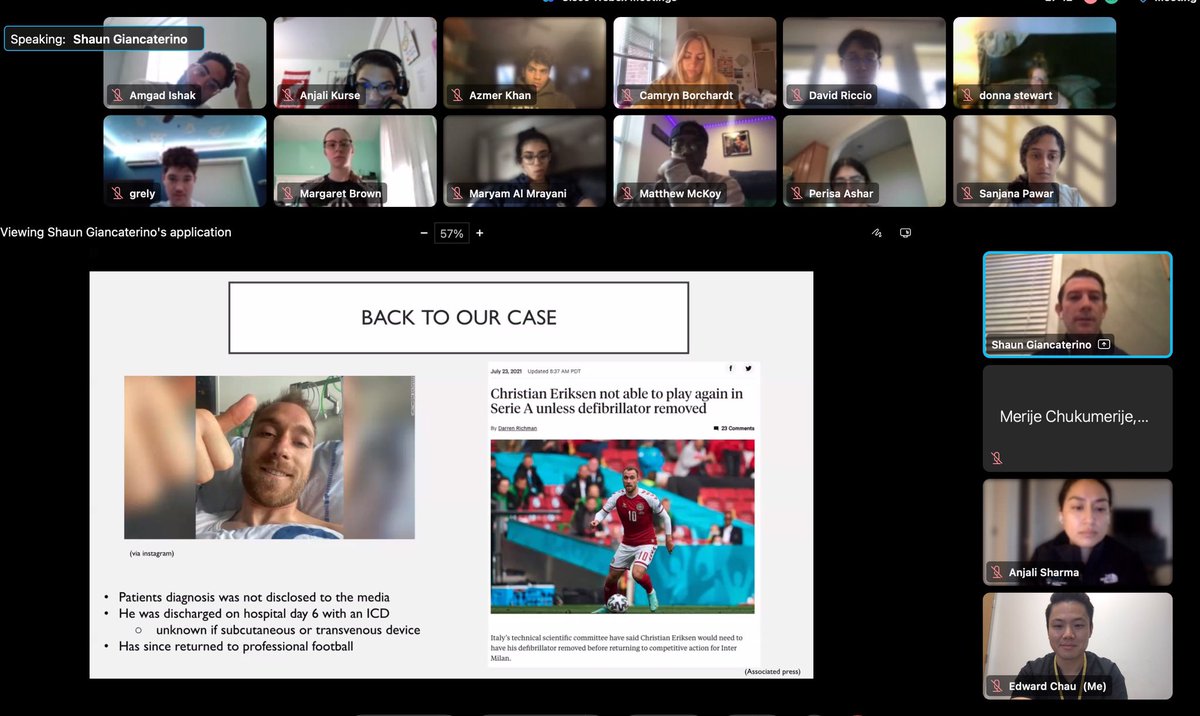 Nothing like spending an early Saturday morning teaching bright students about the multidisciplinary field of Sports Cardiology! Appreciate your time and expertise <a href="/DrMerije/">Dr. Merije “MJ” Chukumerije</a> <a href="/CedarsSinai/">Cedars-Sinai</a> #FIT Drs Sharma <a href="/CPMC/">CPMC</a> and Giancaterino <a href="/CardiologyUc/">UCDavisCardiology</a>. <a href="/ACCinTouch/">American College of Cardiology</a> <a href="/HollandTamis/">Jacqueline Tamis-Holland</a> <a href="/kewatson/">Karol Watson</a>