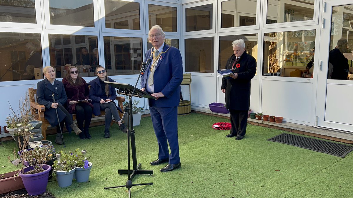 AsaForces's tweet photo. His Majesty’s Lord Lieutenant of Fife Robert Balfour and Provost Jim Leishman speaking yesterday, well worth a listen  👉🏼 https://t.co/ay0cMA5jaf #remembrance #education #PTSD #JamieFerguson @BritishArmy #MEDIC #mentalhealth https://t.co/XDnPVt7tBU