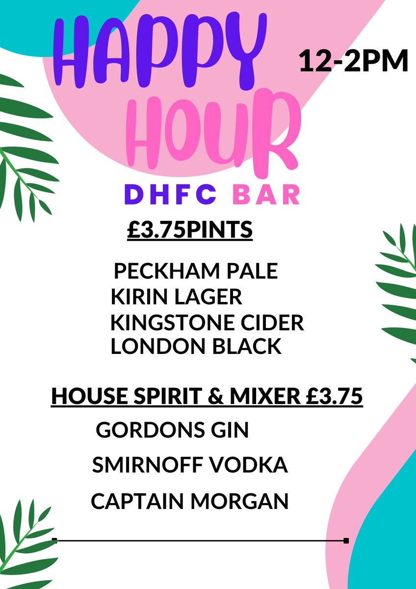 Dulwich Hamlet FC (@dulwichhamletfc) on Twitter photo ⚽TODAY⚽
🏟️Turnstiles/bar open 12pm
💳Card only for all payments except programmes (£2) & 50/50
🧥🥫<a href="/WrapUpLondon/">Wrap Up London</a> & <a href="/albrightonse22/">Albrighton Community Centre</a> collections + poppy sellers
🍔Tea bar, souvlaki + <a href="/MYPIE_LDN/">MYPIE</a>
🍺Happy Hour 12-2
⚽Live FA Cup & PL
Arrive early to avoid queues!
#DHFC 💖💙 ⚽TODAY⚽
🏟️Turnstiles/bar open 12pm
💳Card only for all payments except programmes (£2) & 50/50
🧥🥫<a href="/WrapUpLondon/">Wrap Up London</a> & <a href="/albrightonse22/">Albrighton Community Centre</a> collections + poppy sellers
🍔Tea bar, souvlaki + <a href="/MYPIE_LDN/">MYPIE</a>
🍺Happy Hour 12-2
⚽Live FA Cup & PL
Arrive early to avoid queues!
#DHFC 💖💙