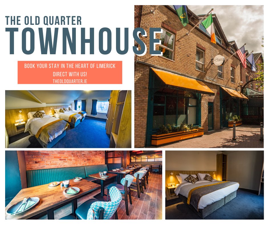 OldQuarterL's tweet photo. Get away one last time before 2023! Shop Dine and Stay In the 💚 of Limerick at the Old Quarter Pub, Café and Townhouse🏨🥂
https://t.co/VwLutV1loP | 061 315 320
#TheOldQuarter #Accommodation #Hotel #Limerick #LimerickandProud #LimerickEdgeEmbrace #Staycation2021 #GatewayCity https://t.co/ro2kYQmrtt