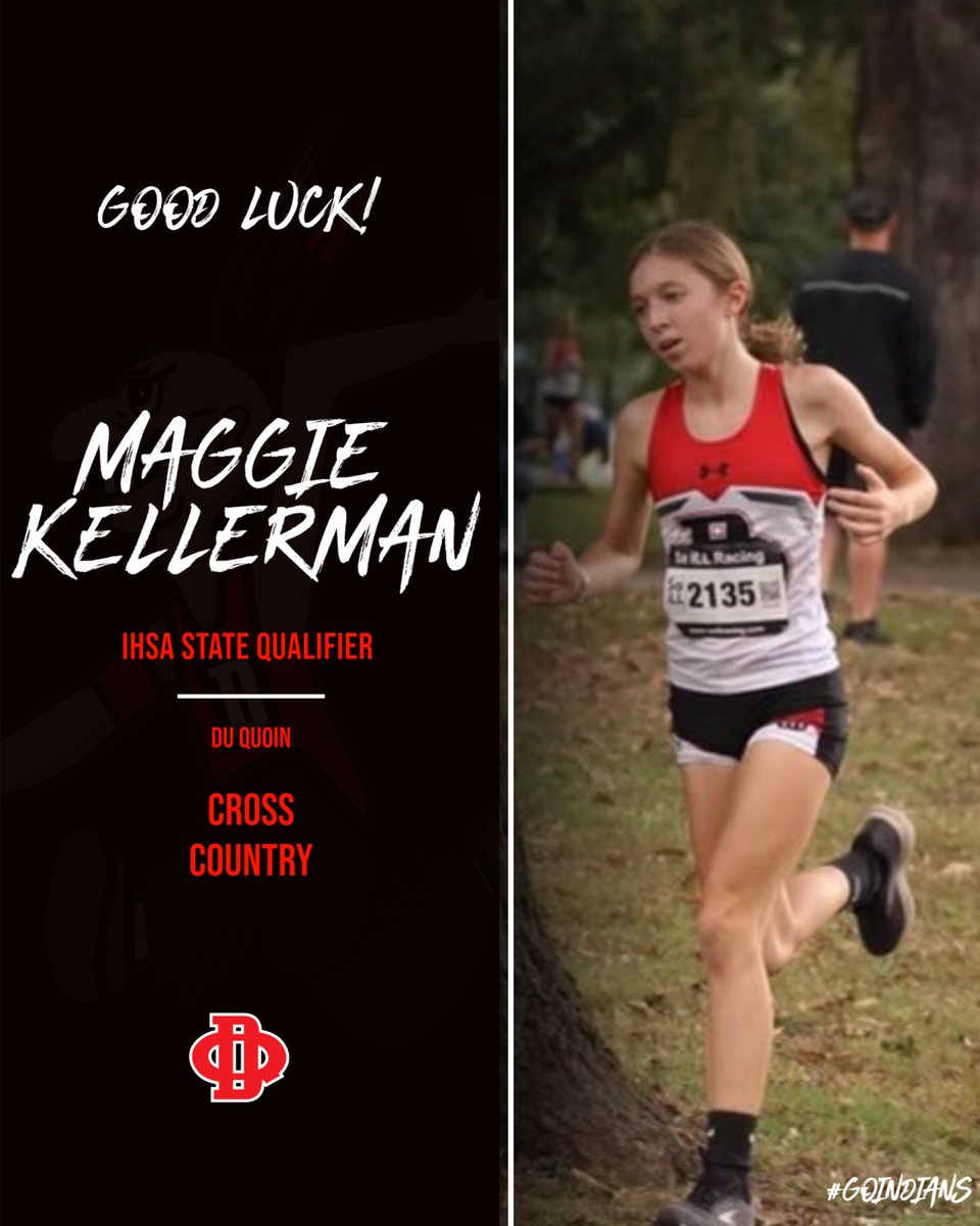 Good Luck Maggie Kellerman at the IHSA State Cross Country Meet today in Peoria!