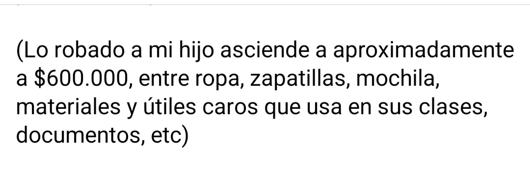 Ayuda
A mi hijo le robaron TODAS sus pertenencias en la <a href="/UAustraldeChile/">Universidad Austral de Chile</a> <a href="/fame_uach/">FAME UACh</a> institución que desconoce las precarias condiciones de su Clínica Odontológica, mal administrada, con un "plan de seguridad" que no es efectivo.
#Valdiviacl #losrios #denuncia #robo #ayuda