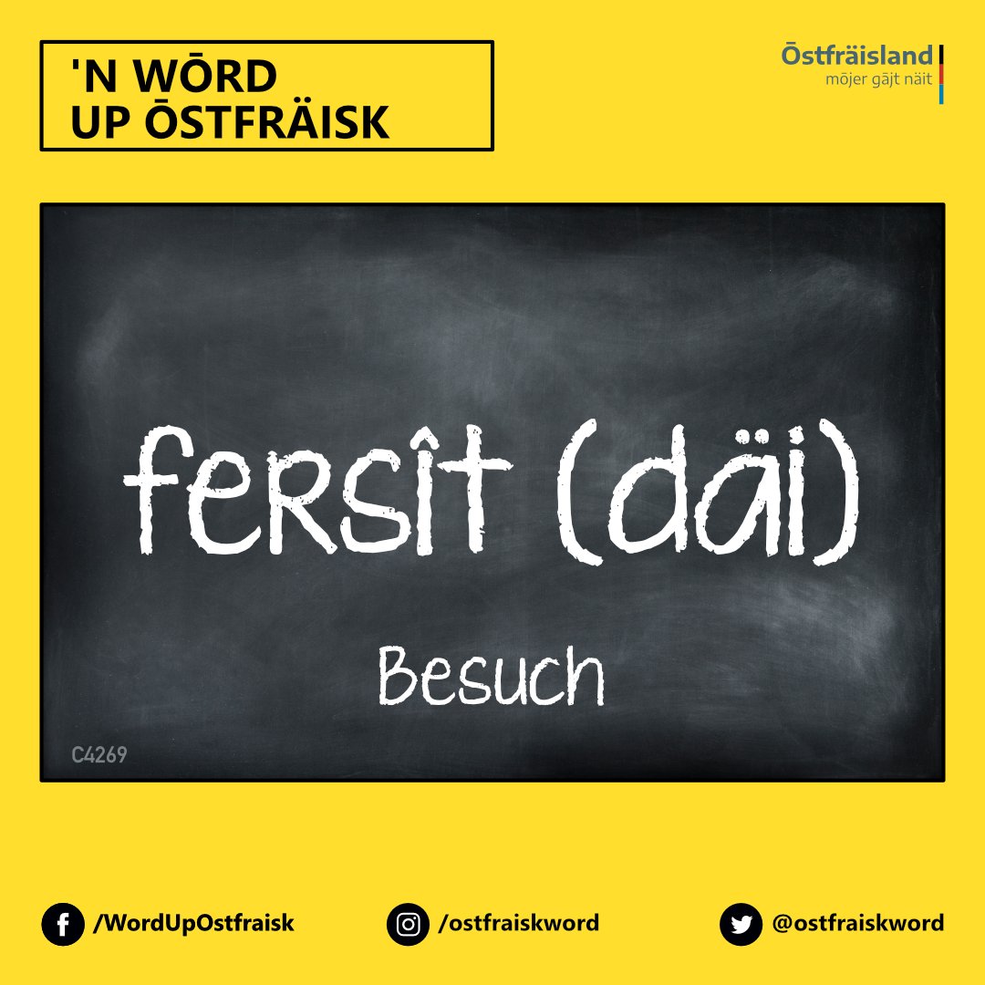 ostfraiskword's tweet photo. fersît (däi) | Besuch

#ōstfräisk #ostfriesisch #Ōstfräisland #Ostfriesland #Fräisland #Friesland https://t.co/lEbCjWjME6