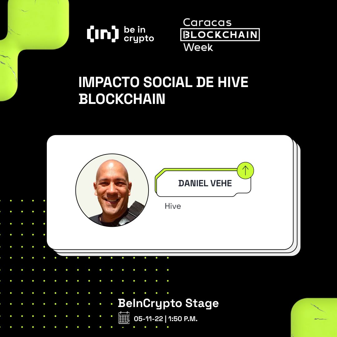 beincrypto_es's tweet photo. 🤓Impacto Social de Hive Blockchain
@danielvehe de @hiveblocks_es
#BeInCryptoStage #VamospaCaracas https://t.co/CQfYbKtgtp