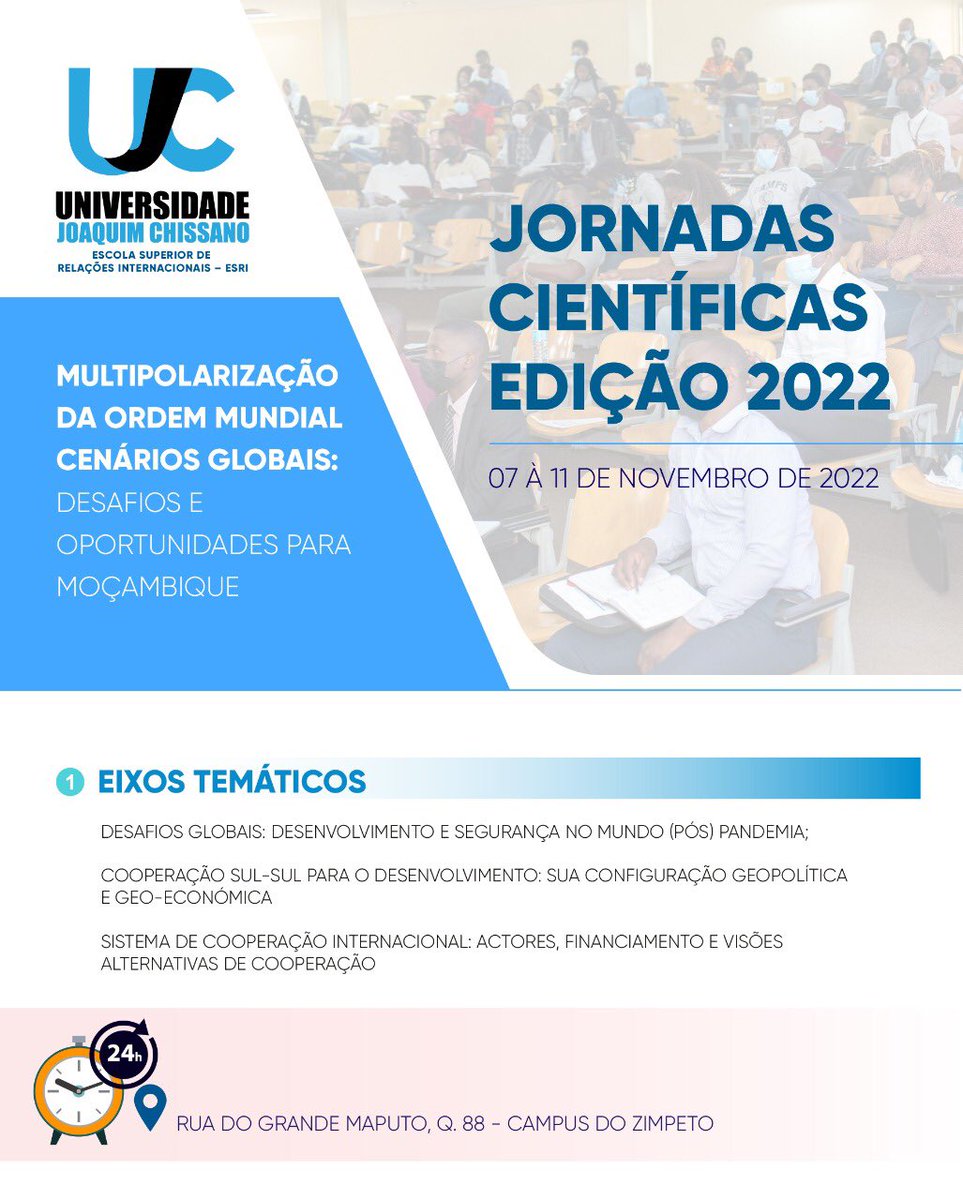 A próxima semana será de busca e partilha de conhecimento científico.

#jornadascientificas #ujc