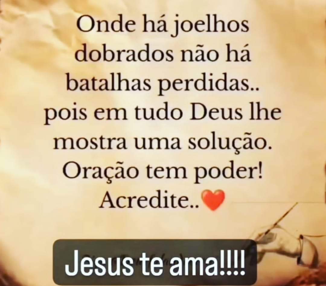 O Amor sur LinkedIn : Onde há joelhos dobrados não há batalhas perdidas.  Deus lhe concederá uma…