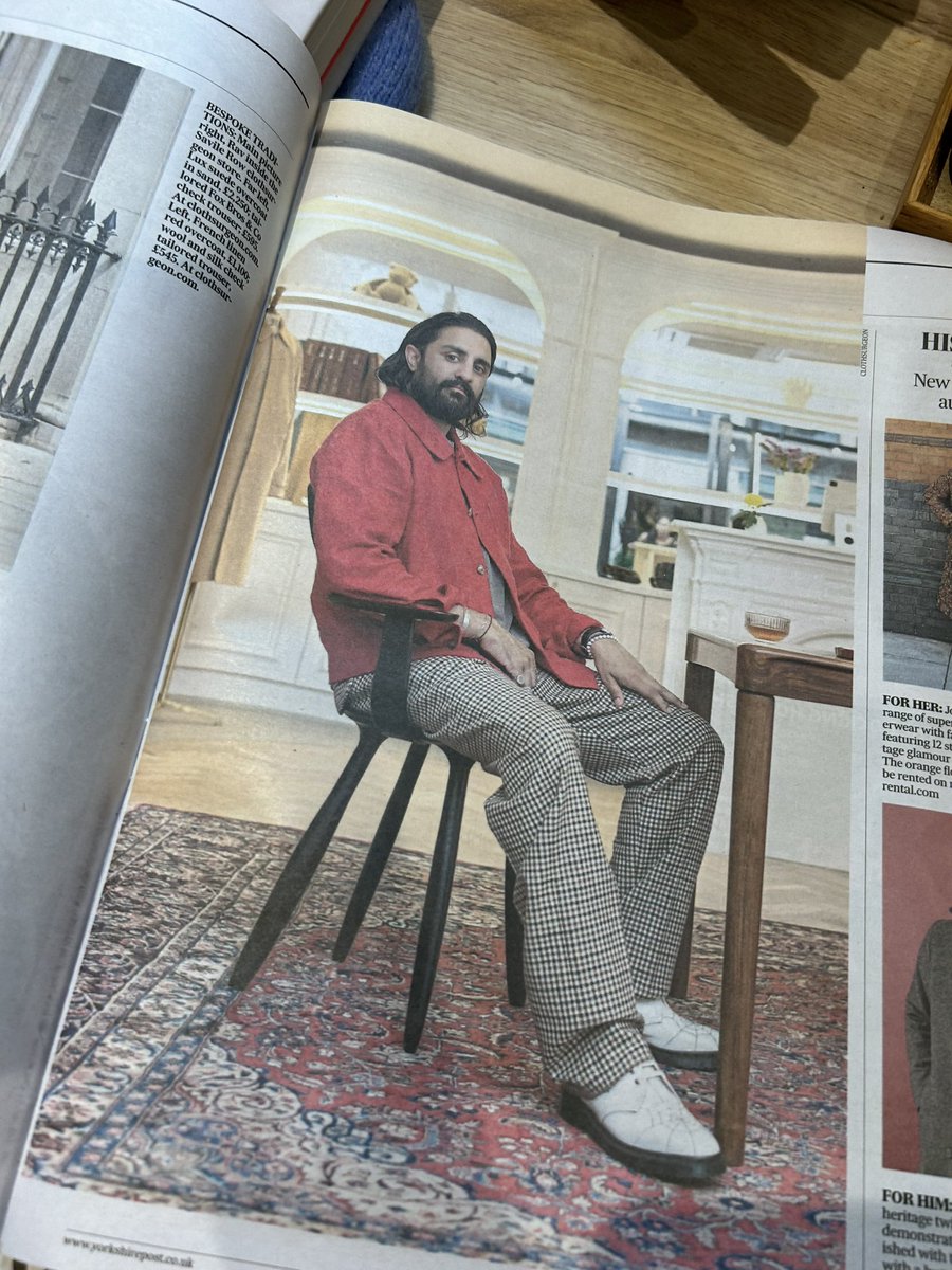 Super interesting read <a href="/yorkshirepost/">The Yorkshire Post</a> mag about #Leeds lad, former student <a href="/LeedsArtsUni/">Leeds Arts Uni</a>  and creative director <a href="/clothsurgeon/">clothsurgeon</a> doing so well in London 💪
