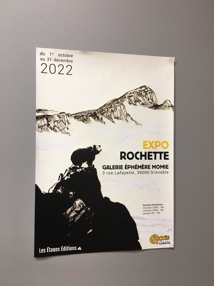 Si vous aimez (au choix) la montagne, les animaux, le fusain, l’aquarelle, la bd et surtout Rochette 😍, ne loupez pas cette chouette expo à Grenoble !
#Grenoble #montagne #animaux #aquarelle #fusain