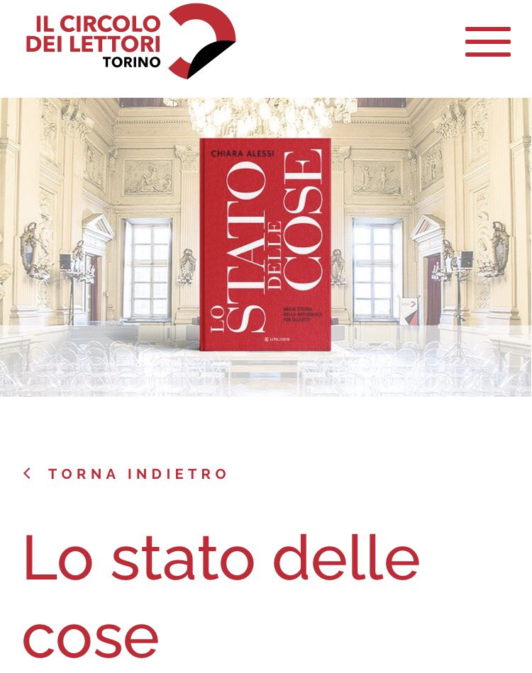 “Lo stato delle cose” (by @LibriLonganesi ) secondo @chiaralessi al @CircoloLettori via @CorriereTorino 

@Corriere @La_Lettura @ArchOlivetti @Ivrea2022 @IvreaUnesco 
#olivetti #camilloolivetti #ivrea #storiadiinnovazione