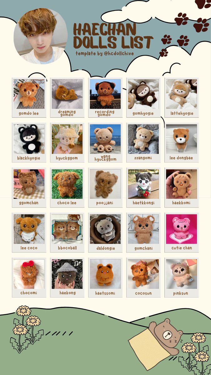 hcdollchive's tweet photo. complete nct haechan doll list template
updated as of 11/05/22
🌻 엔시티 해찬 인형 템플릿 양도 
#HAECHAN #해찬 #ヘチャン https://t.co/qakkWW1rHX