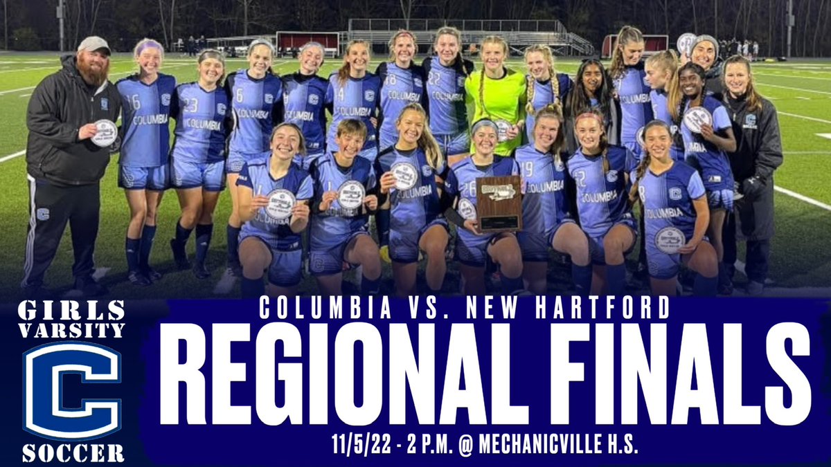 Columbia Girls Soccer in the Regional Finals @ 2:00pm!