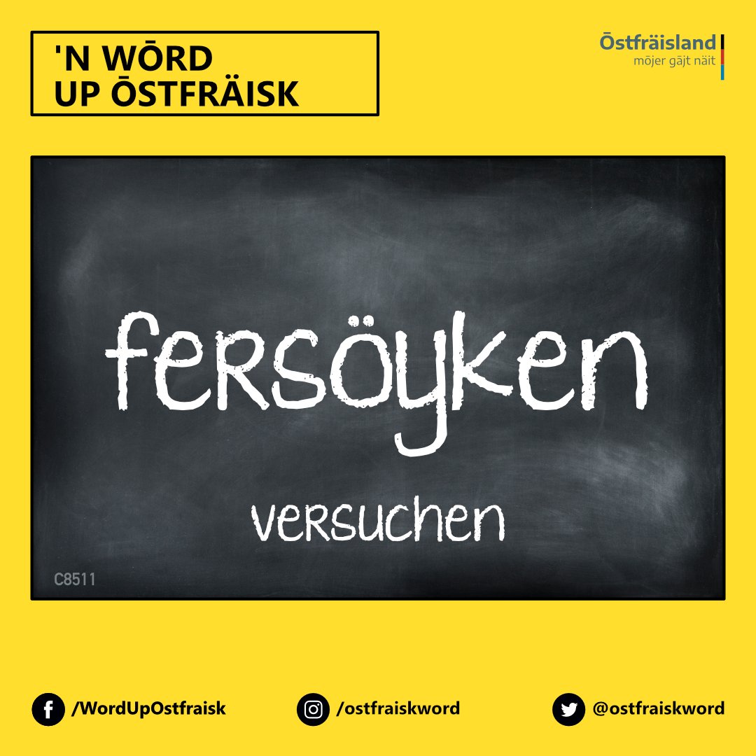 ostfraiskword's tweet photo. fersöyken | versuchen

#ōstfräisk #ostfriesisch #Ōstfräisland #Ostfriesland #Fräisland #Friesland https://t.co/nBh5Z2n0Z8