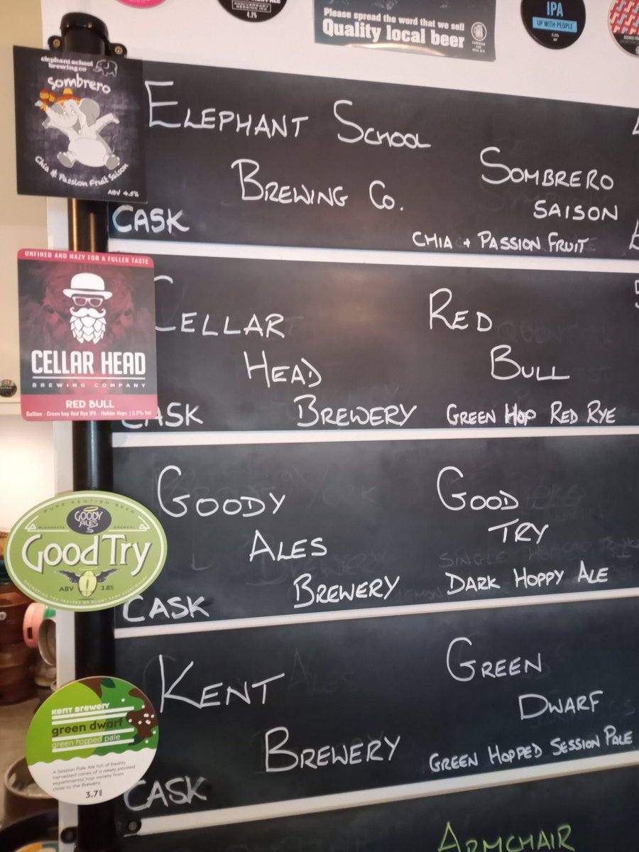 Some great cask beers to brighten up your weekend...get in quick before they go! #bromleycamra #beerlover🍻 #bromleybusiness #beerstagram #beers #brewery #beersyoudontwanttomiss #beeroftheday #beerlovers #beerlover #beer #craftbeerlover #caskale #camra #craftbeerscene #RealAle