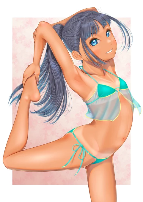 はずかしながらあっぷしました。習作 | 卯月めい #pixiv  高解像度版、差分版は支援サイトに置いてます。 