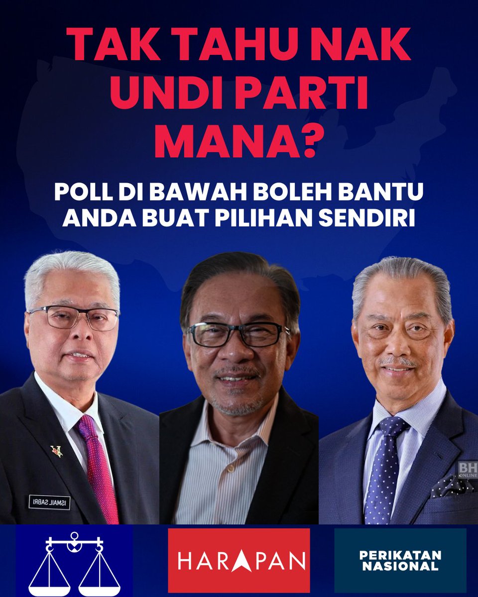 farhanzulkefly's tweet image. Dah habis penamaan calon dah pagi tadi. And aku percaya mesti ada lagi yang tak tahu nak undi siapa kan?
Baca thread ni dan jawab poll dengan jujur. So korang akan dapat jawapan 👇