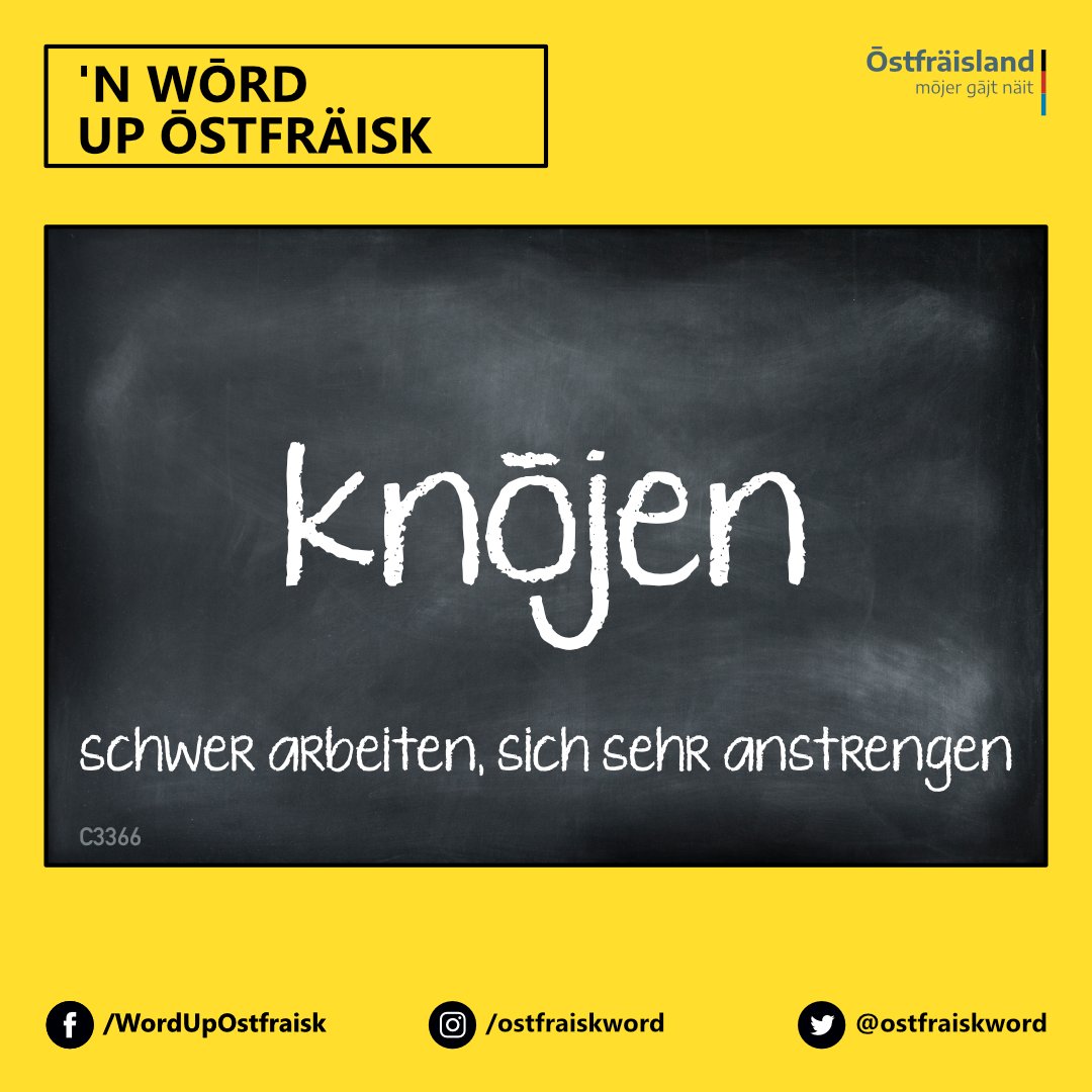 ostfraiskword's tweet photo. knōjen | schwer arbeiten, sich sehr anstrengen

#ōstfräisk #ostfriesisch #Ōstfräisland #Ostfriesland #Fräisland #Friesland https://t.co/syxNtd6QRk
