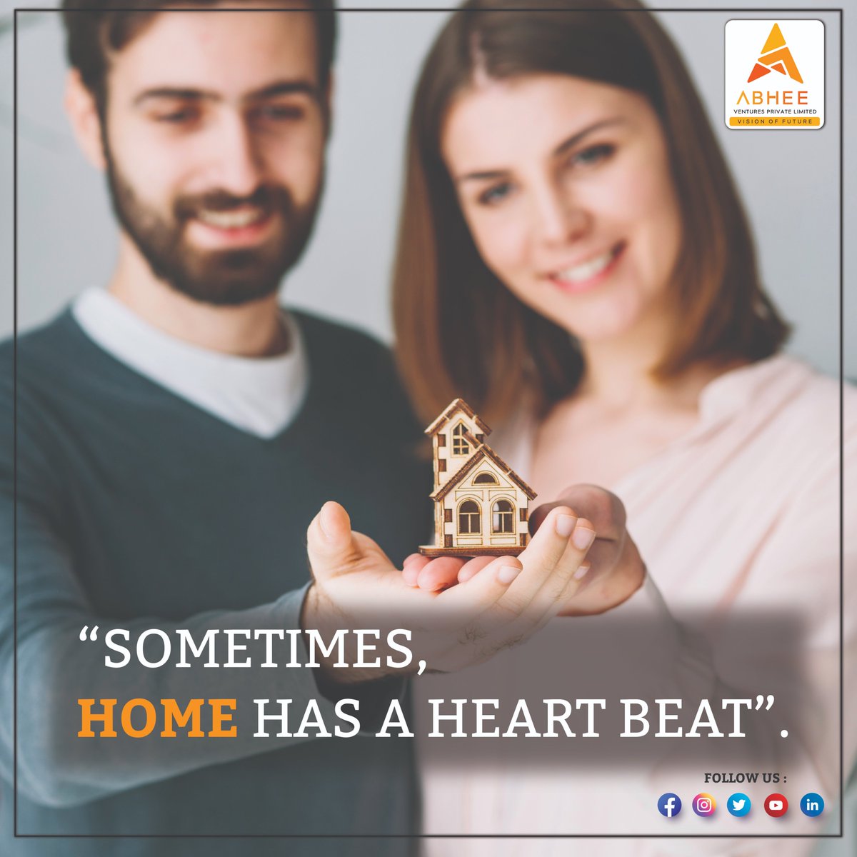AbheeVentures's tweet photo. Home Quotes
"sometimes, home has a heartbeat"
Book your dream home at Abhee Ventures: https://t.co/Kikt9fiZK7
#homequotes #abheeventures https://t.co/U3LCoclHRt
