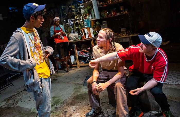 Finally caught up with King Hamlin, Gloria Williams' taut study of young men at the bottom of the pile. Compelling performances by a cast led by Harris Cain, first-rate direction by Lara Genovese. At <a href="/ParkTheatre/">Park Theatre</a> until Nov 12.