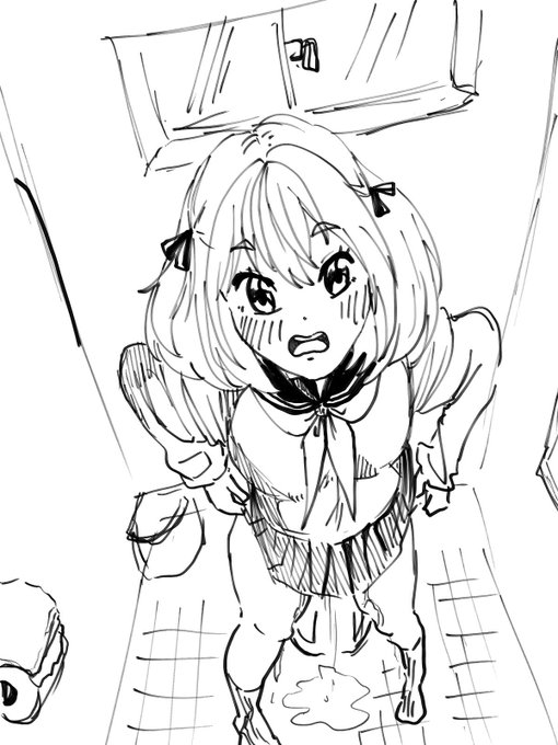 ちょっ、ドアっ…!!

#おしっこ 