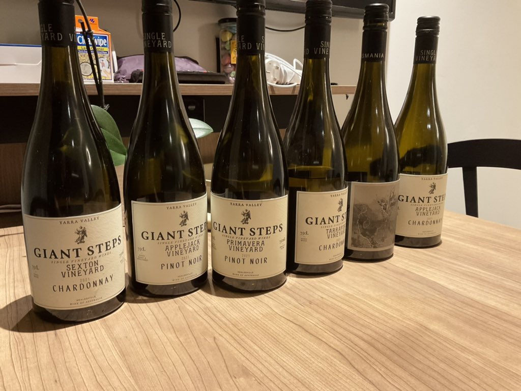 A glorious evening with friends sampling the best that the Yarra Valley has to offer. Extraordinary wines! @giantstepswine