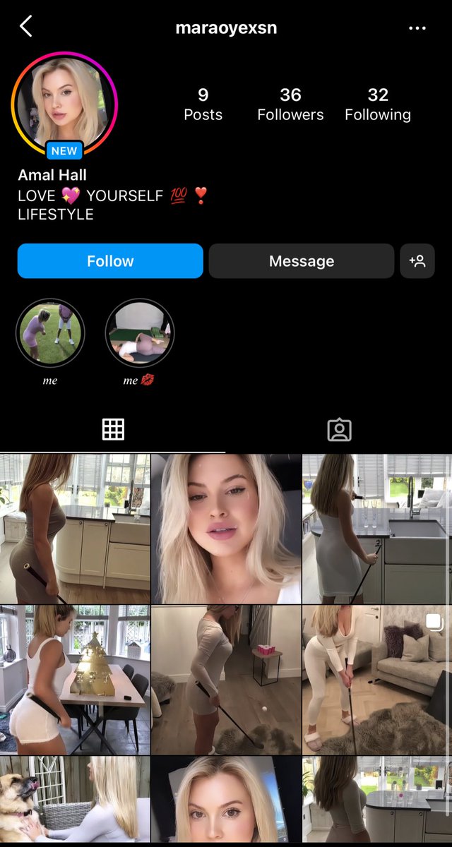 Thought the bot account was blind. Na she’s just got her 9 iron in the kitchen
