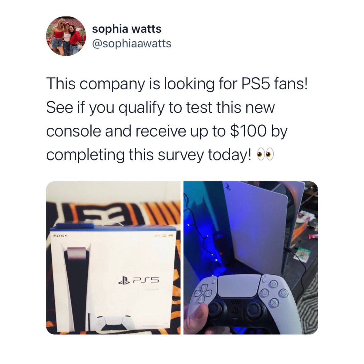 MastraBrah's tweet photo. Free PS5 giveaway Only 25 Left!!!
Get yours today before the holidays
https://t.co/RkQHIC1jBU PS5 giveaway https://t.co/kIB0qWLPxB