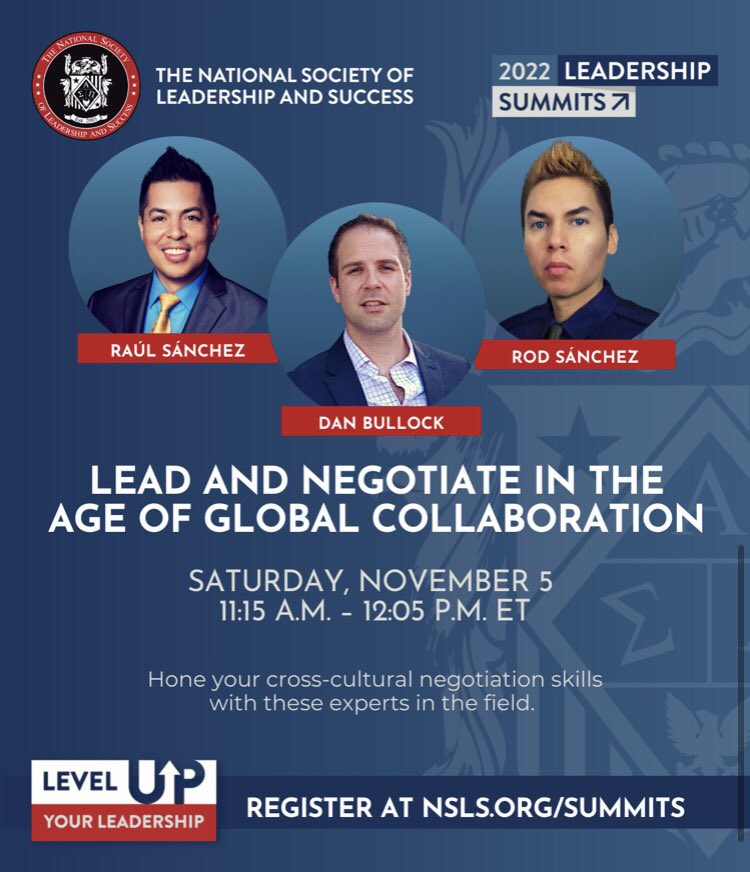 Connecting Globally (@globalcommnyc) on Twitter photo Want to go global in #negotiations? Catch our #skills workshop at the <a href="/theNSLS/">The National Society of Leadership and Success</a> "2022 Leadership Summit" Saint Peter's University at 11:15am ET where #NYU Prof. Raul Sanchez, artist Rod Sánchez & #NYU Prof. Dan Bullock present “Negotiate & Lead in the Age of Global Collaboration” Want to go global in #negotiations? Catch our #skills workshop at the <a href="/theNSLS/">The National Society of Leadership and Success</a> "2022 Leadership Summit" Saint Peter's University at 11:15am ET where #NYU Prof. Raul Sanchez, artist Rod Sánchez & #NYU Prof. Dan Bullock present “Negotiate & Lead in the Age of Global Collaboration”