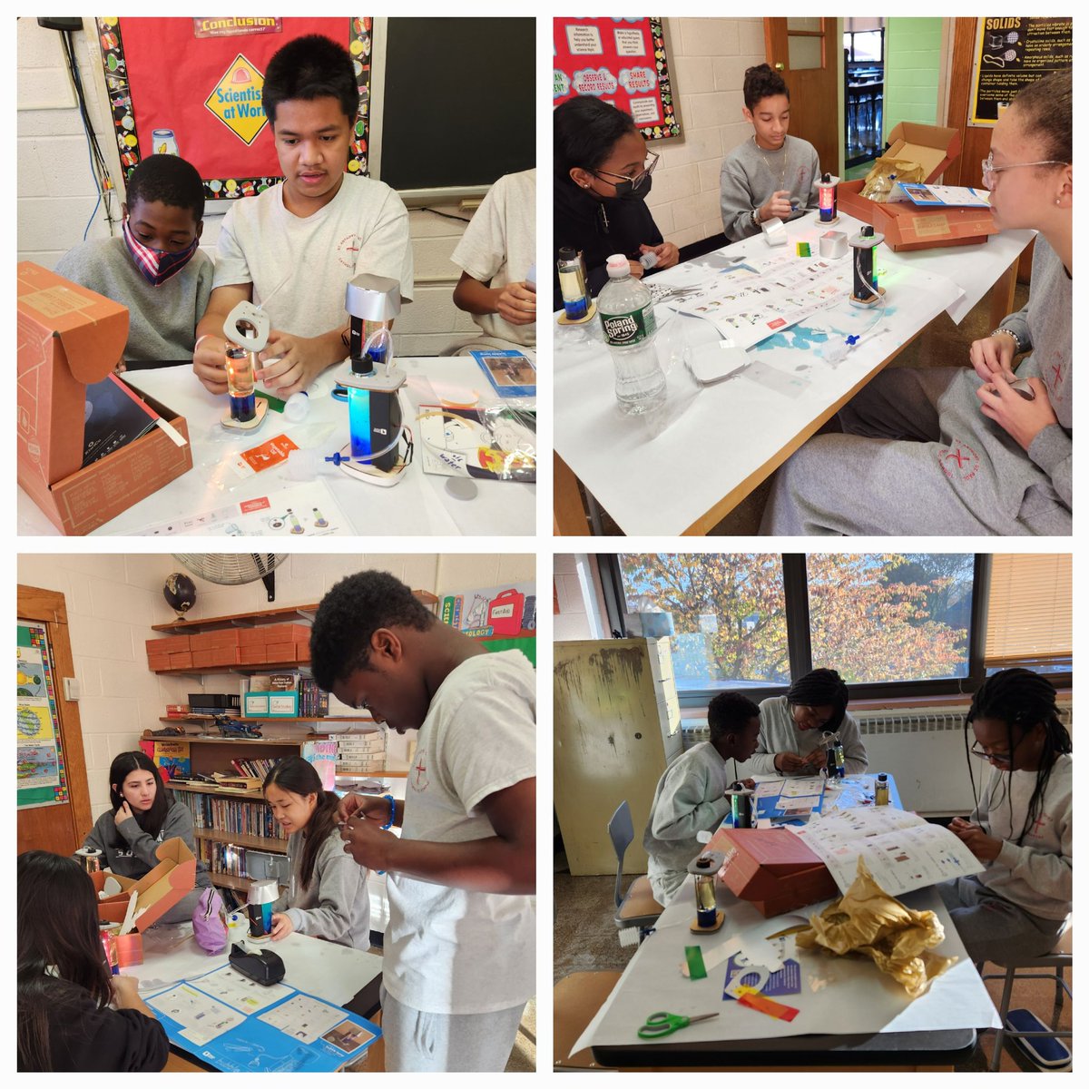 DocAdam54's tweet image. Having a blast with the lava lamp kits at St. Anthony/St. Paul Nanuet campus.