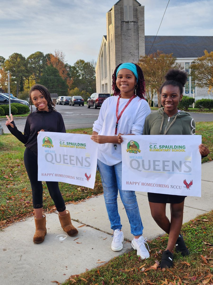 CC Spaulding Queens representing in the NCCU Homecoming parade! #weareDPS! <a href="/cc_spaulding/">CC Spaulding</a> <a href="/DurhamPublicSch/">Durham Public Schools</a> @drstacydstewart <a href="/pmubenga/">Pascal Mubenga, PhD.</a> <a href="/AKAFerrell_EdD/">Dr. Kimberly Ferrell</a>